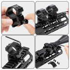 LONSEL 1 Picatinny Scope Rings, 2Pcs Medium Profile 1 Inch Scope Ring Mounts for Picatinny Rail