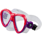 Akona Tobago Scuba And Snorkeling Dive Mask With Clear Silicone Skirt And Single Tempered Lens - Blue
