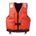 Kent Elite Dual Size Commercial Life Vest - Persons Over 90-Pounds. (Orange, Xx-Large/4X-Large, 50-60-Inch Chest)