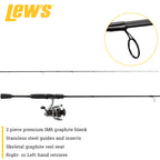 Lew'S Laser Lsg Speed Spin Spinning Reel And Fishing Rod Combo, Im6 Graphite Blank Fishing Rod, Right Or Left-Hand Retrieve, Spl