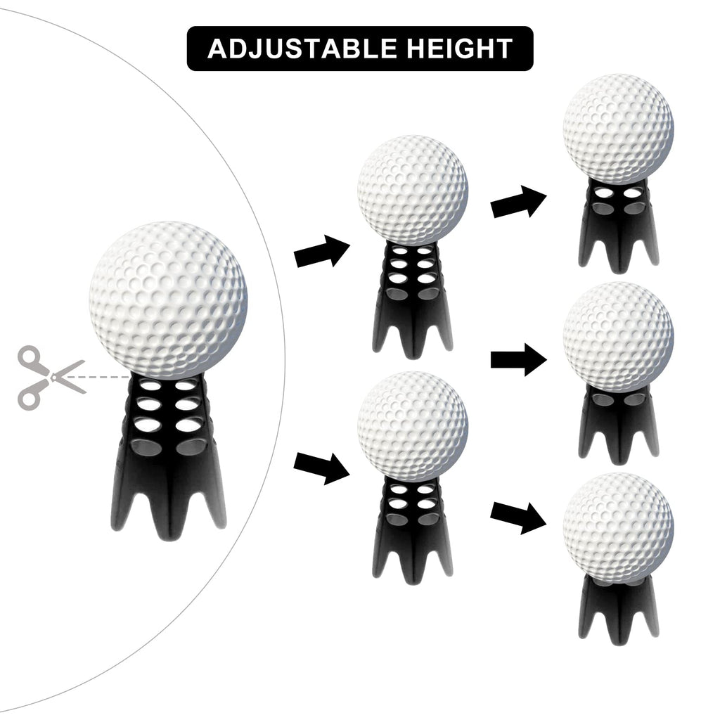 Eromap Golf Simulator Tees, 18 Pcs Indoor Golf Tees Golf Mat Tees Plastic Golf Tees Practice Golf Tees Perfect For Turf And Driv
