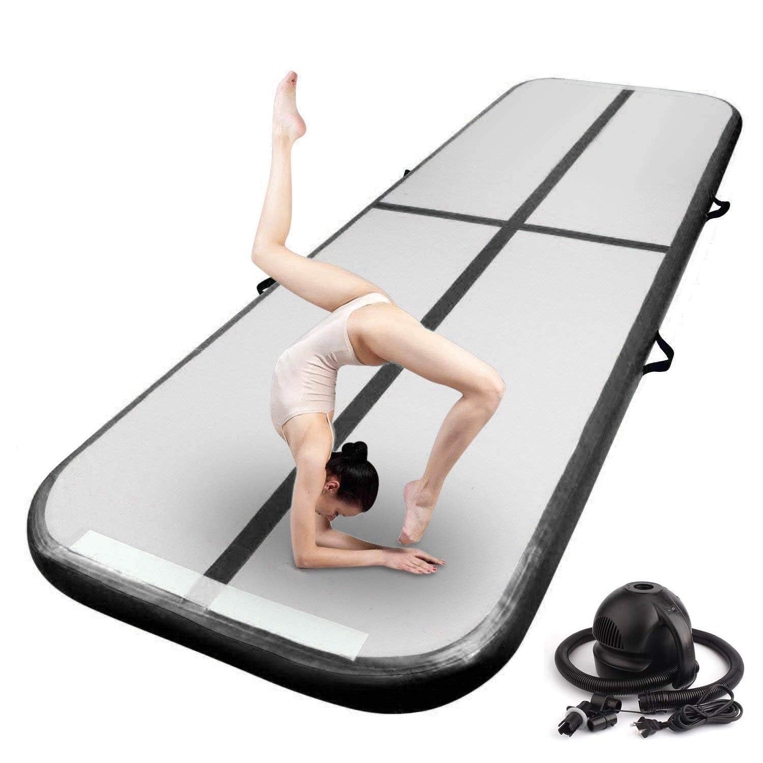 Fbsport 10Ft Inflatable Air Gymnastics Mat Training Mats 8 Inches Thickness Gymnastics Tracks For Home Usetrainingcheerleadingyo