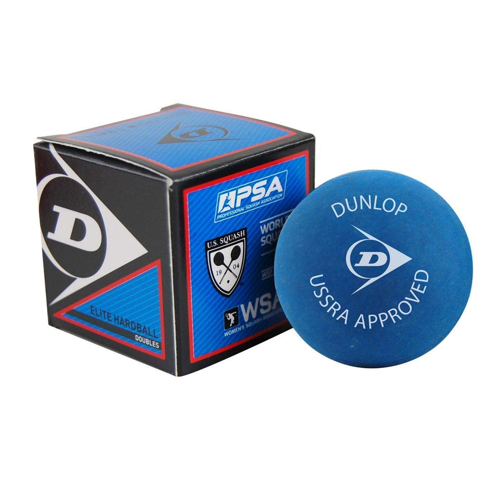 Dunlop Sports Squash Doubles Hardball, Blue(Red Dot), Box Of 12 (P700202)