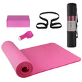 3PCS Yoga Equipment Set Yoga Mat Yoga Blocks Stretching Strap Yoga Beginner Exercise Set with Mat Storage Pouch and Strap pekdi