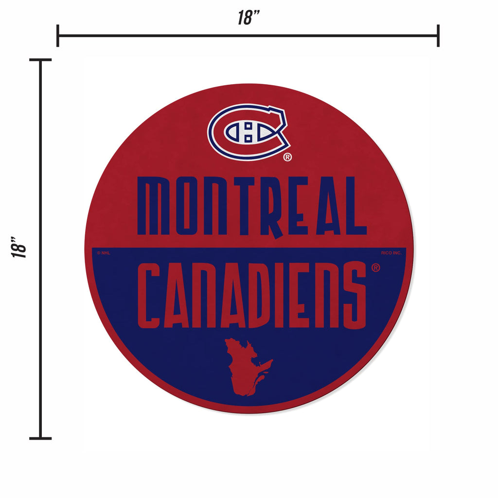 Rico Industries Nhl Montreal Canadiens Classic Shape Cut Pennant - Home And Living Room D  Cor - Soft Felt Ez To Hang
