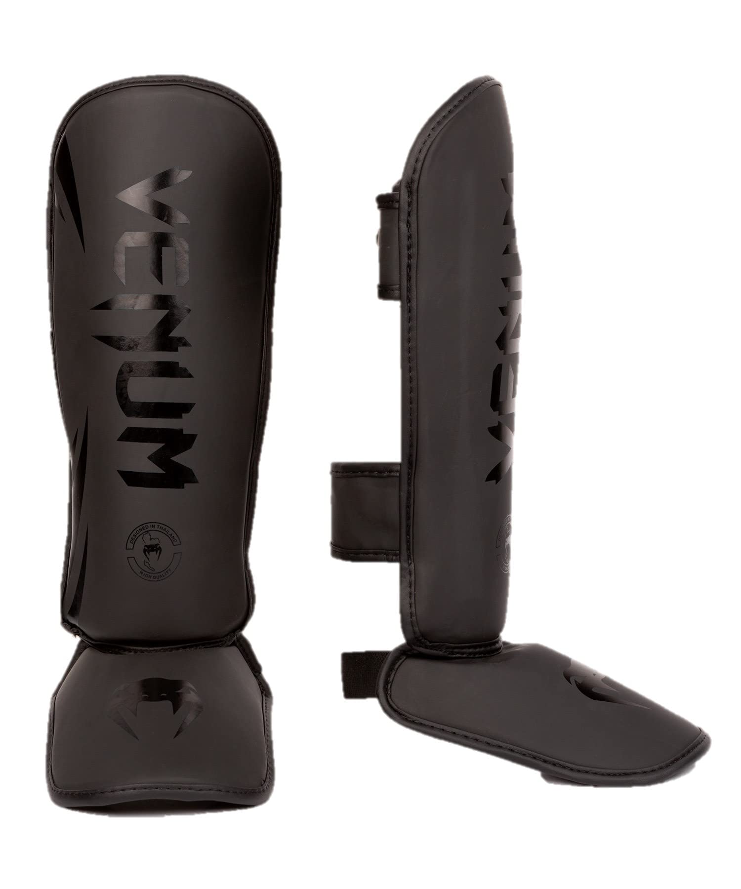 Venum Challenger Kids Shin Guards - Black/Black - M