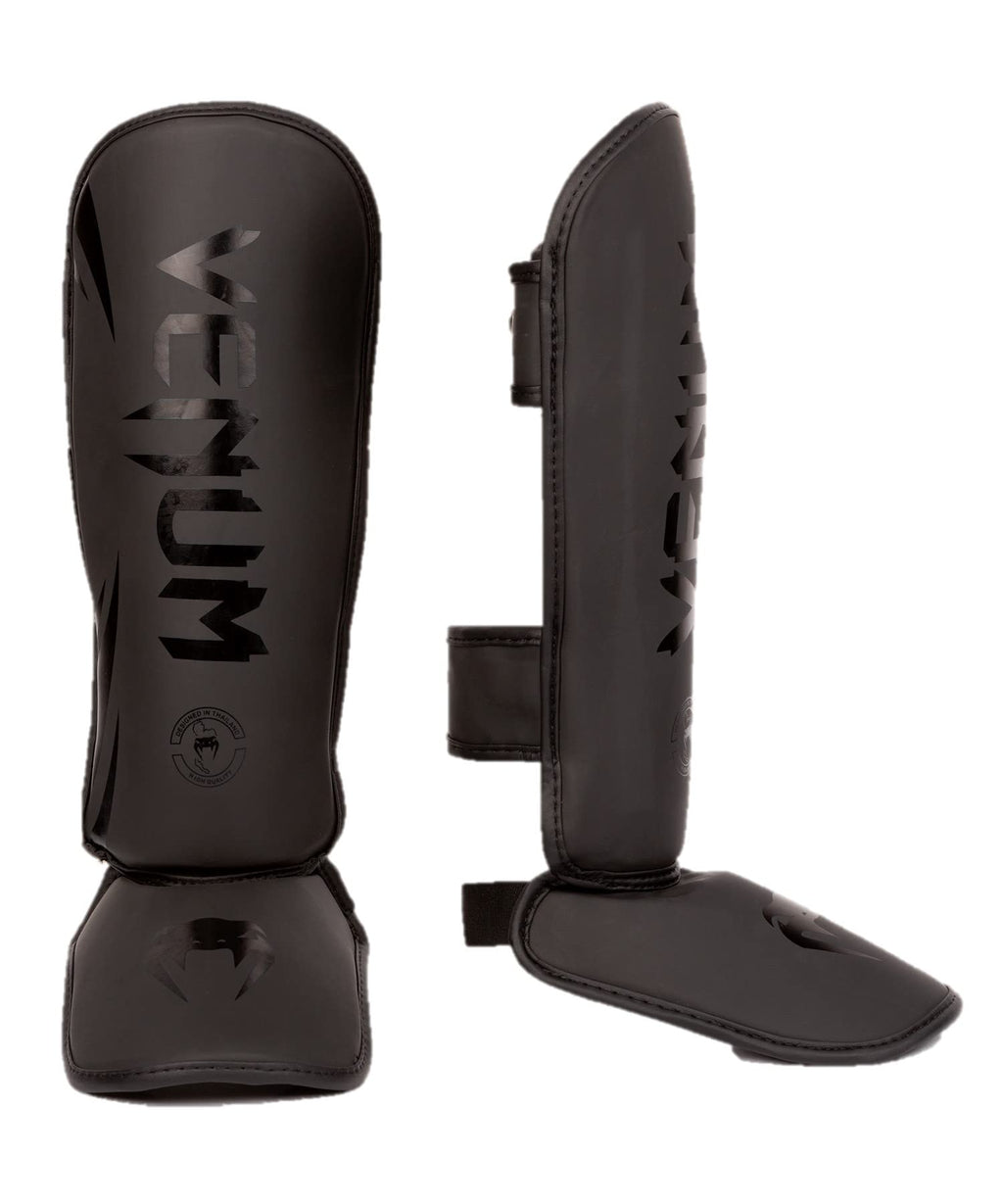 Venum Challenger Kids Shin Guards - Black/Black - S