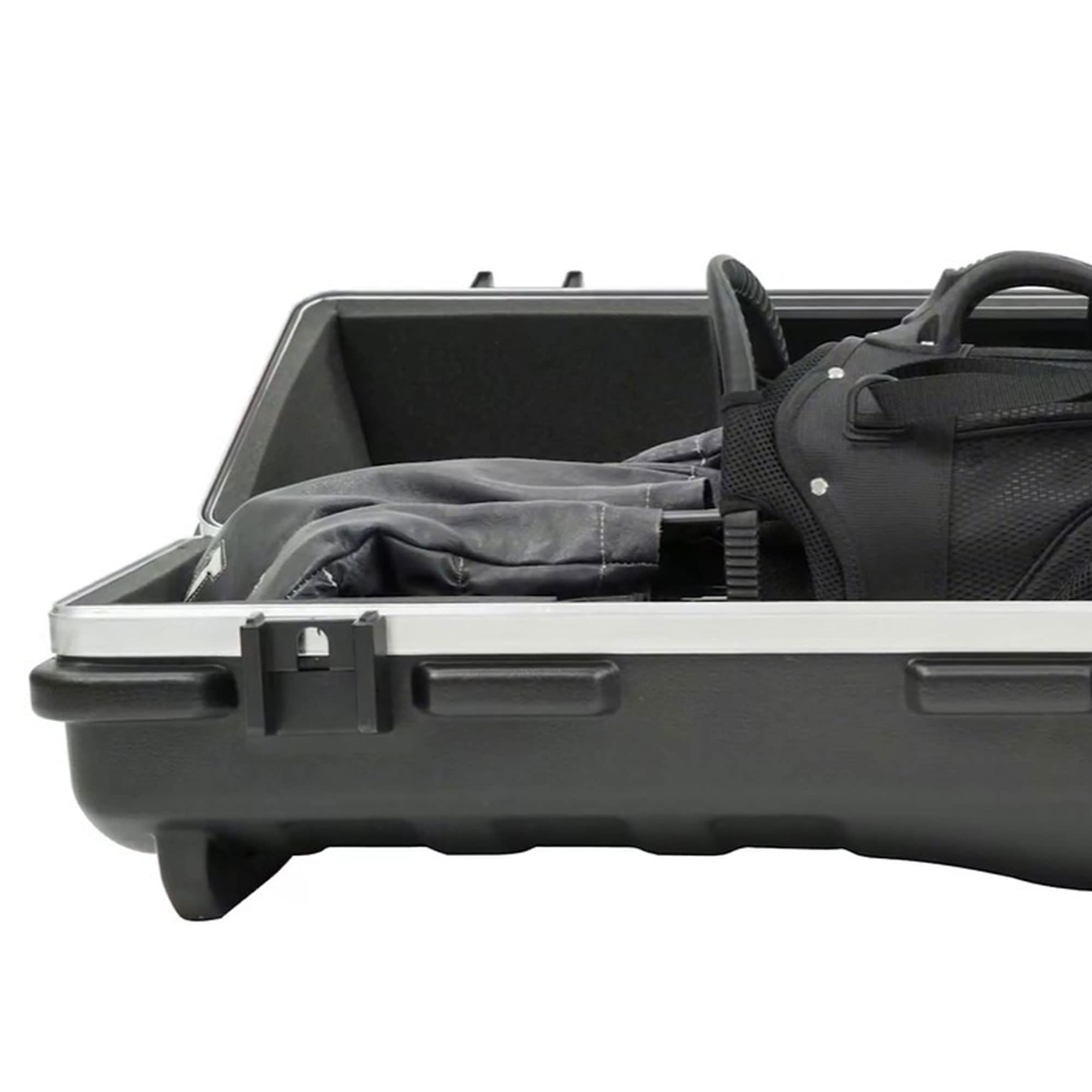 Skb Cases 2Skb-4814W Ata Deluxe Hard Plastic Golf Bag Travel Storage Case With Wheels For Cart Bags, Carry Bags, And 48 Inch Lon