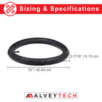 Alveytech 16X2.4 Inner Tube With Straight Valve Stem - Replacement Tubes For The Razor Mx500 And Mx650 Dirt Rocket Mini Bike, El