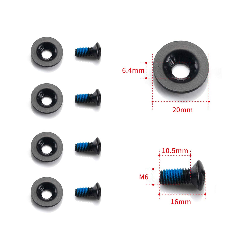 Xcman Snowboard Binding Screw Set M6X16Mm - 8Pcs
