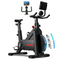 YESOUL Self-Powered Exercise Bike for Home Gym, Magnetic Resistance Indoor Cycling Bike with Cooling Fan, LED Light Feedback, Ap
