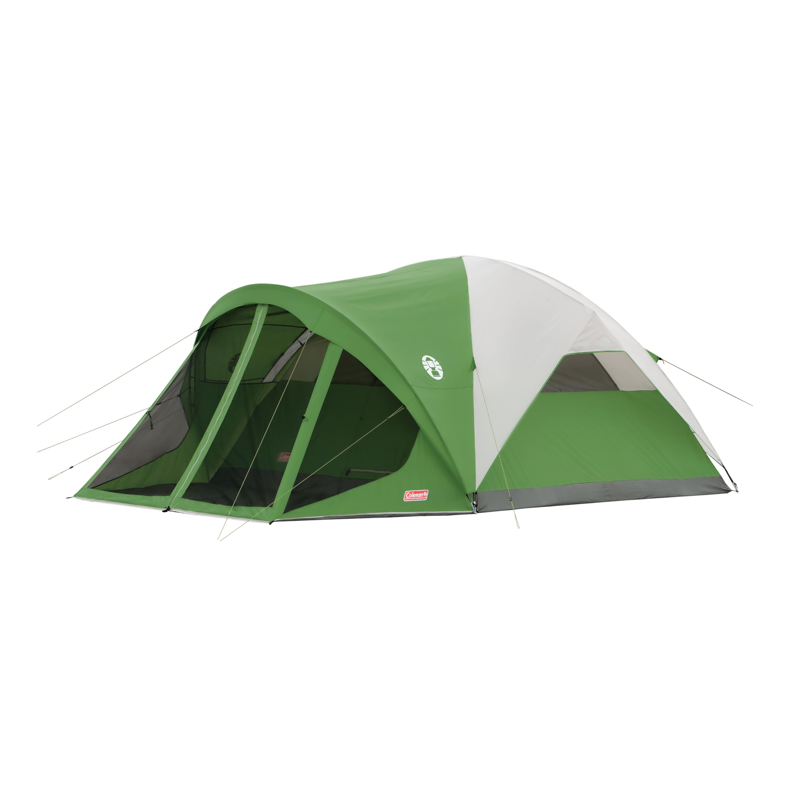 Coleman Evanston 6/8-Person Camping Tent with Screen Porch, Weatherproof Tent Sets Up in 15 Mins, Included Rainfly & Carry Bag, 