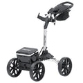 Bag Boy Disc Golf Quad Cart, Pro, White/Black