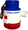 OASIS MARINE 3700 GPH 12V Submersible Marine Electric Bilge Pump for Boats - 1.5 Hose Outlet, High Flow, Heavy Duty, Stainless S
