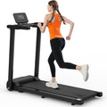 2.5HP Folding Treadmill with Handrail, LED Display, 300 lbs Weight Capacity - Compact Home & Office Use, Easy Storage for Small 