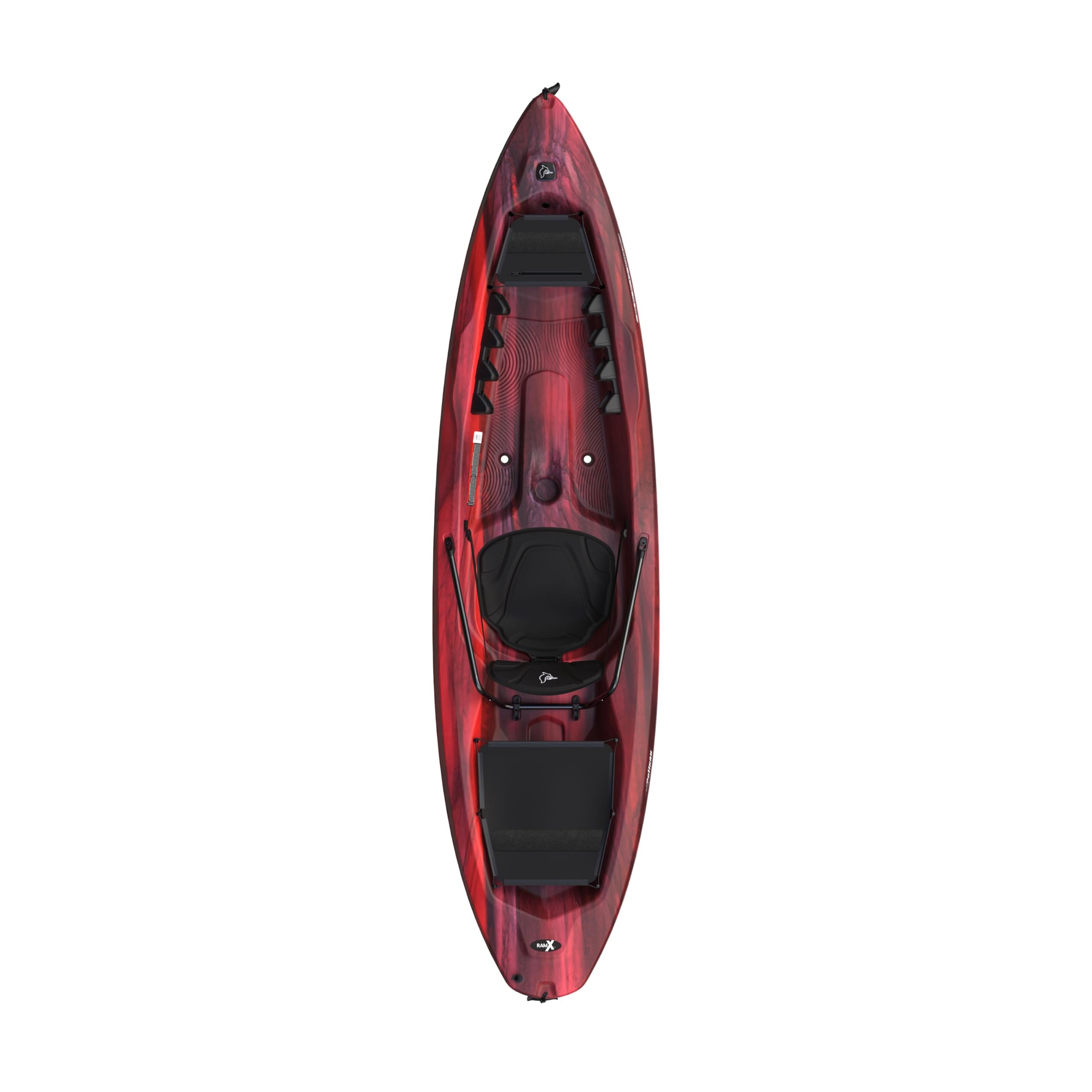 Pelican Seek 100X - Recreational Sit on top Kayak - Garnet - Lightweight Smart Design - Adjustable Ergoform Seating System - 10 