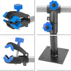 Rockbros Bike Repair Stand Wall Workbench Mount Rack Workstand Clamp Height Adjustable Home Bicycle Maintenance Rack For Road Mo