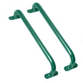17 Inch Playground Accessories Metal Safety Handles - Long Green Grab Handle Bars for Playset Ladder, Jungle Gym, Monkey Bars, S