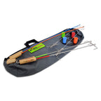 Firebuggz Family Fun Pak Marshmallow And Weiner Roasting Sticks. Set Includes 2-Fire Fishing Poles, 2-Crank Eez Campfire Roaster
