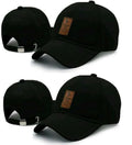 Selloria Stylish Cotton Baseball Adjustable Cap For Men/Women (Cap Combo 2), Black, Free Size