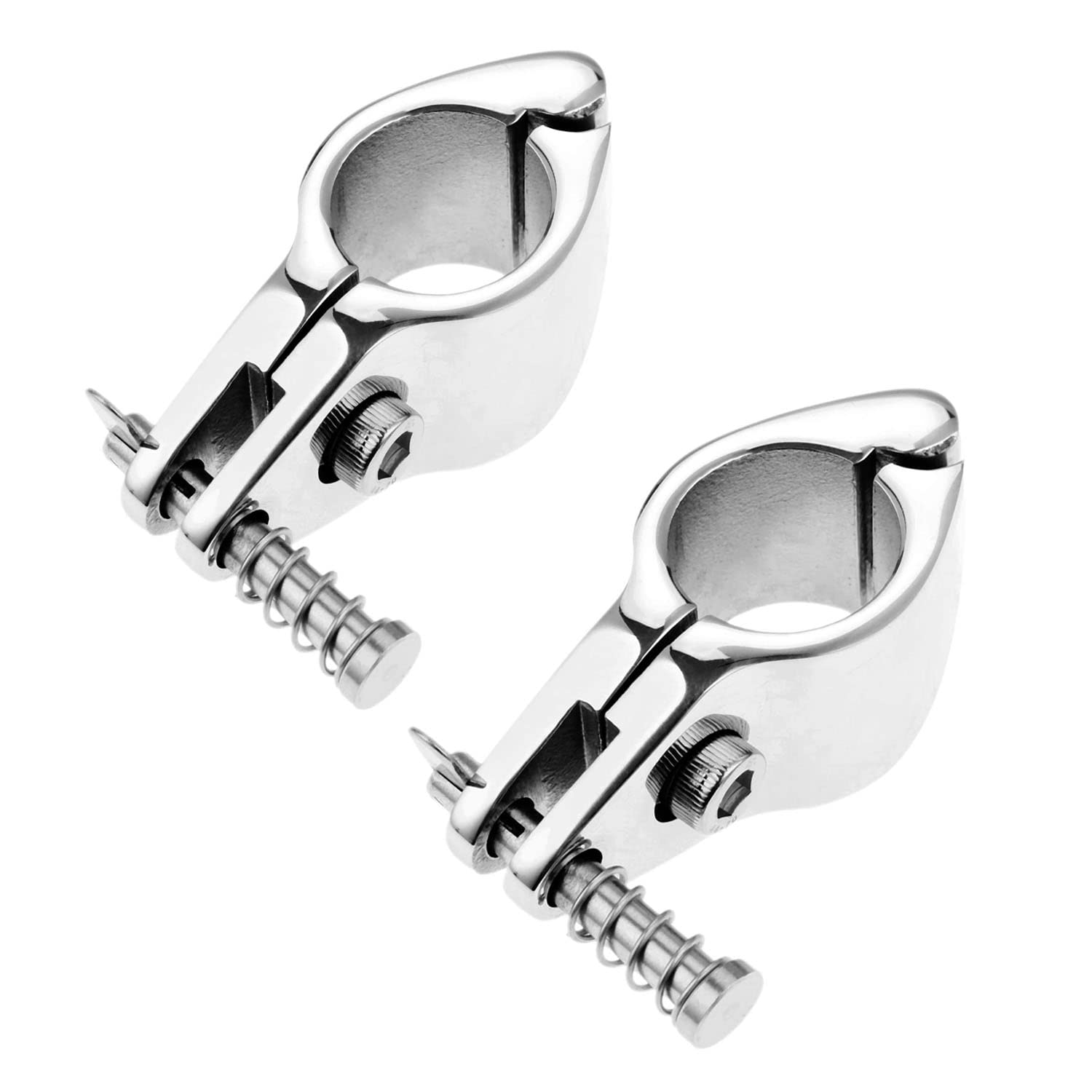 RedSnake Yacht sailing boat railing Marine Grade 1inch Hinged Jaw Slide with Boat Pin & Cam Clamp Pipe clamp bimini top hardware