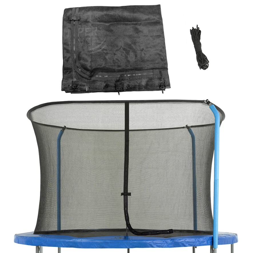 Machrus Upper Bounce Trampoline Net Replacement 8Ft 10Ft 11Ft 12Ft 13Ft 14Ft 15Ft 17Ft- Safety Net For Top-Ring Enclosure System