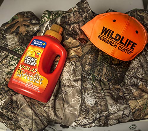 Scent Killer Gold Scent Free Laundry Detergent For Hunting Gear With Power Boost Plus Odor Eliminator, 32 Fluid Ounces