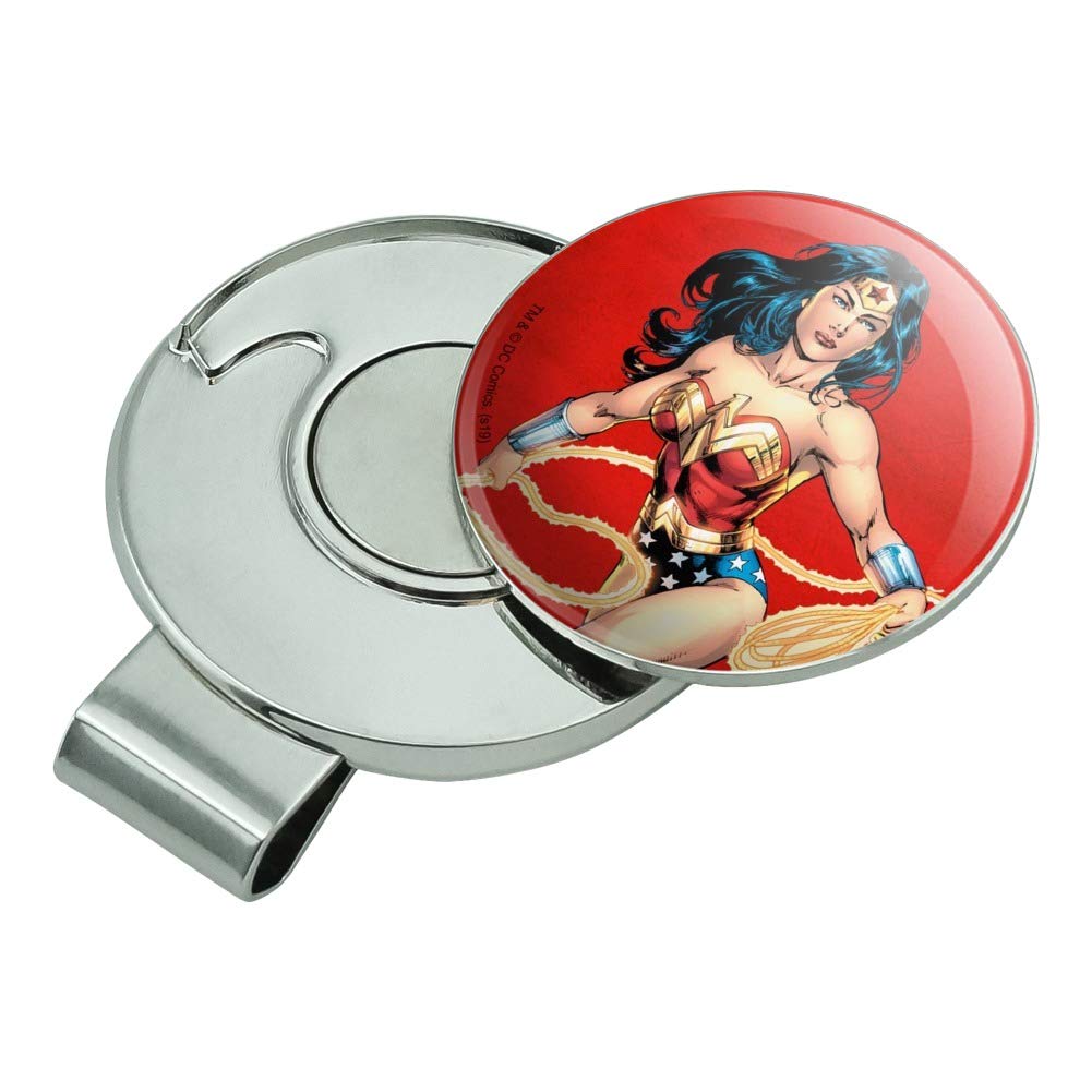 Graphics & More Wonder Woman Character Golf Hat Clip With Magnetic Ball Marker
