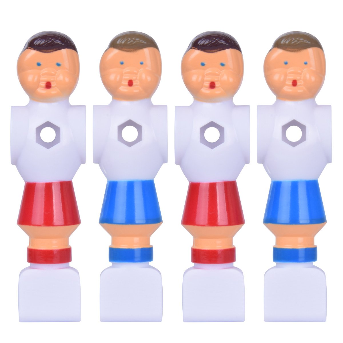Hotusi 4Pcs Rod Foosball Soccer Table Football Men Player Replacement Parts