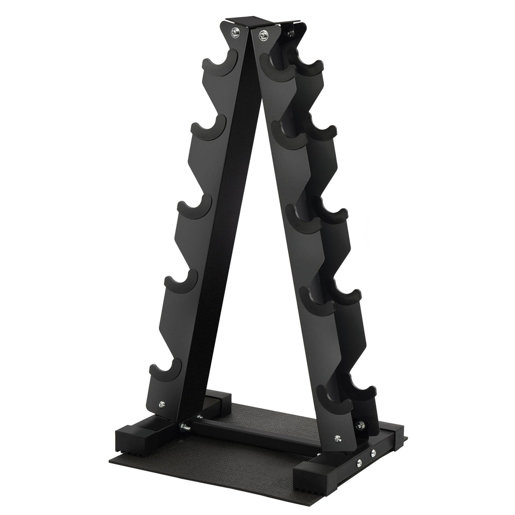 Fitvids Dumbbell Rack A-Frame Weight Rack For Home Gym 5 Tier