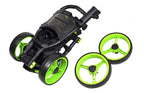 Caddytek 4 Wheel Golf Push Cart - Compact, Lightweight, Close Folding Push Pull Caddy Cart Trolley - Explorer V8, Lime