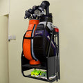 Walmann Wall Mount Golf Bag Organizer For Garage, Extra Large 2 Golf Bag Stand Golf Equipment And Accessories Storage Rack For G