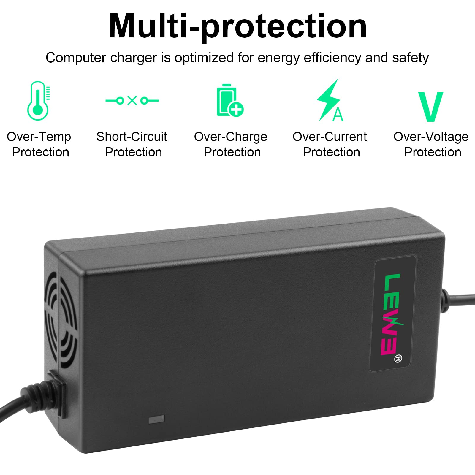 Tree.Nb 54.6V 2A Charger For 48V Electric Bike.Scooter 48 Volt 13S Lithium Battery Pack Charger With Dc 5.5Mm Round Connector
