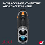 Bushnell Tour V6 Golf Rangefinder  Pinseeker With Visual Jolt, Bite Mount, & Ipx6 Rating  Bundle With Bushnell Golf Carrying Cas