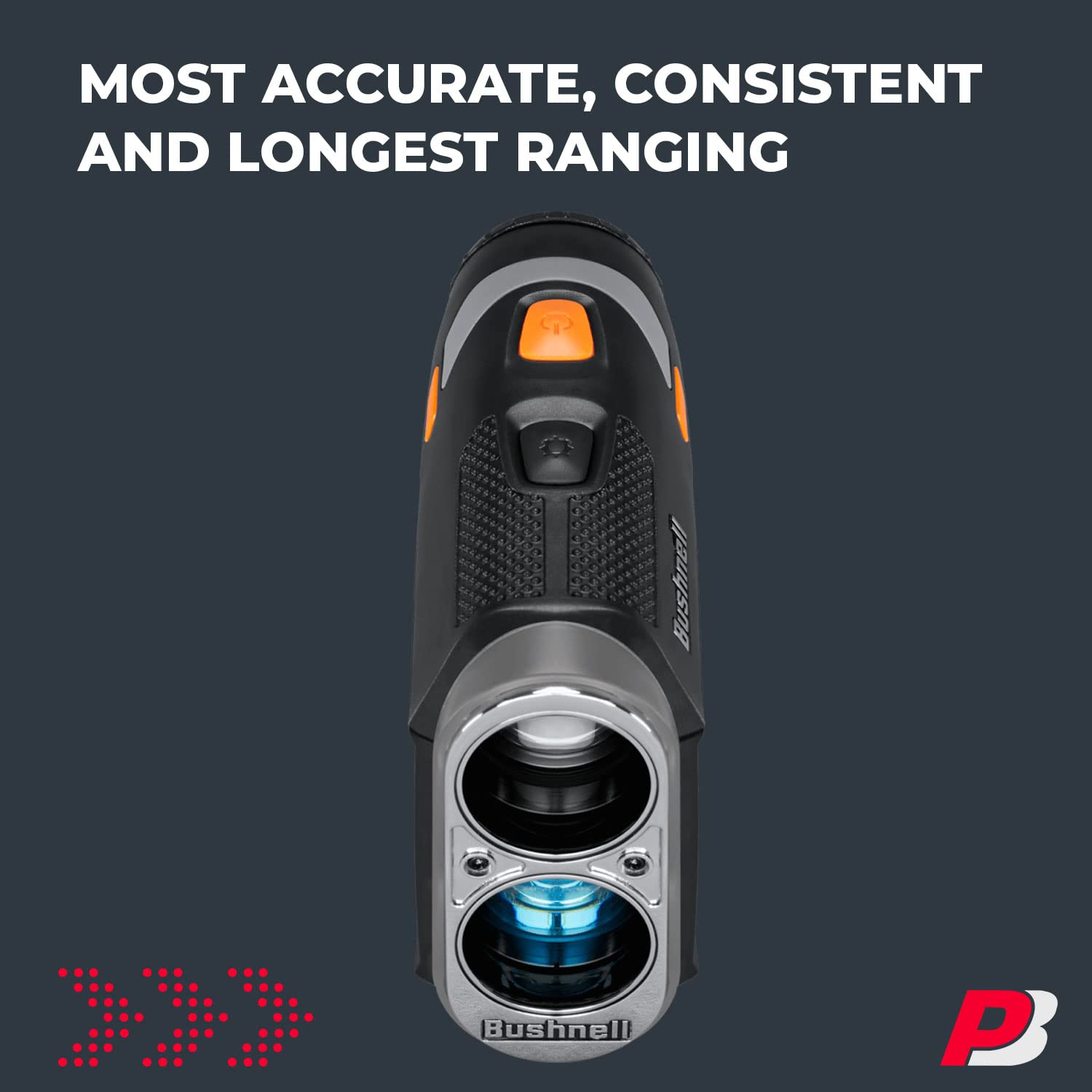 Bushnell Tour V6 Golf Rangefinder  Pinseeker With Visual Jolt, Bite Mount, & Ipx6 Rating  Bundle With Bushnell Golf Carrying Cas