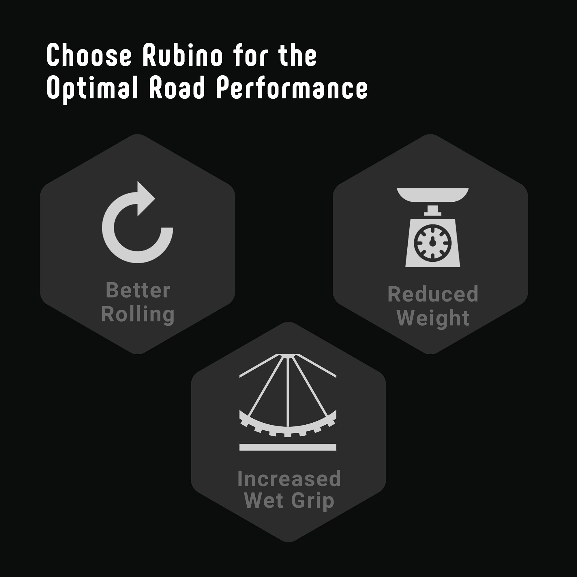Vittoria Rubino Pro Iv Graphene 20 - Performance Road Bike Tire - Foldable Bicycle Tires (700X23C, Full Black)
