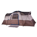 Wenzel Aspen Hills 8P Camp Cabin Tent - Huge 8 Person Car Camping Shelter, Fits 3 Queen Airbeds, 4 Windows, Waterproof Fly, 10 Y