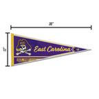 Rico Industries Ncaa East Carolina Pirates Classic 12'' X 30'' Felt Wall D  Cor Pennant - Great For Home/Bed Room/Man Cave D  Co
