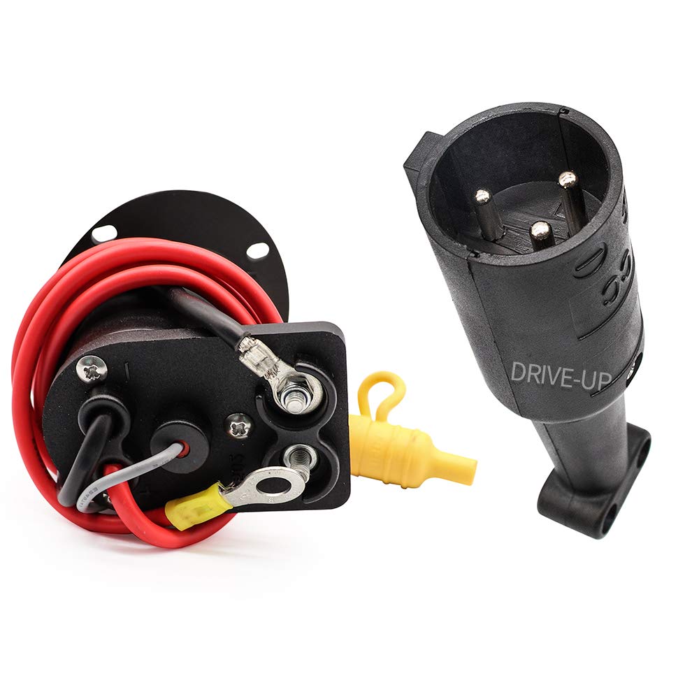Drive-Up 48V Golf Cart Charger Receptacle Charger Plug For Club Car Ds 2004-2013 Models, Club Car Ds Charging Port With Cord Oem