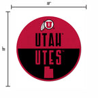 Rico Industries Ncaa Utah Utes Classic Shape Cut Pennant - Home And Living Room D  Cor - Soft Felt Ez To Hang