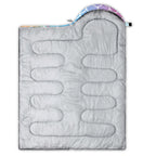 Qoomo Mermaid Printed Camping Sleeping Bags,3 Season Warm & Cool Weather,Lightweight,Waterproof Sleeping Bags For Adults & Kids,