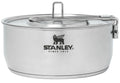 STANLEY Even Heat Essential Pot Set, 4Piece Camping Cookware Set with Stainless Steel Pots and Pans, Utensils, Lids, and Cookin