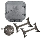 Us Stove Company Bsk2000 Heavy Duty Camp Stove Kit, Black, Medium