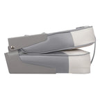 Leader Accessories A Pair Of New Low Back Folding Boat Seat(2 Seats) (D-Whitegrey)