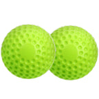 Tebery 12 Pack Green Dimpled Baseballs, 9-Inch Pitching Machine Baseballs For Hand-Eye Coordination, Hitting And Fielding Practi