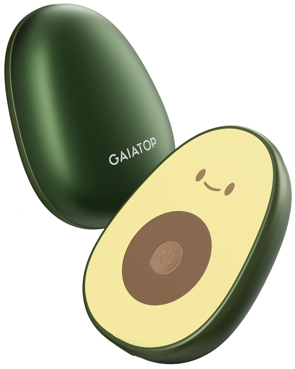 Gaiatop Hand Warmers Rechargeable 2 Pack, 4000 Mah Battery Avocados-Shaped Electric Hand Warmer With 2 Pcs Usb Cable, Reusable P