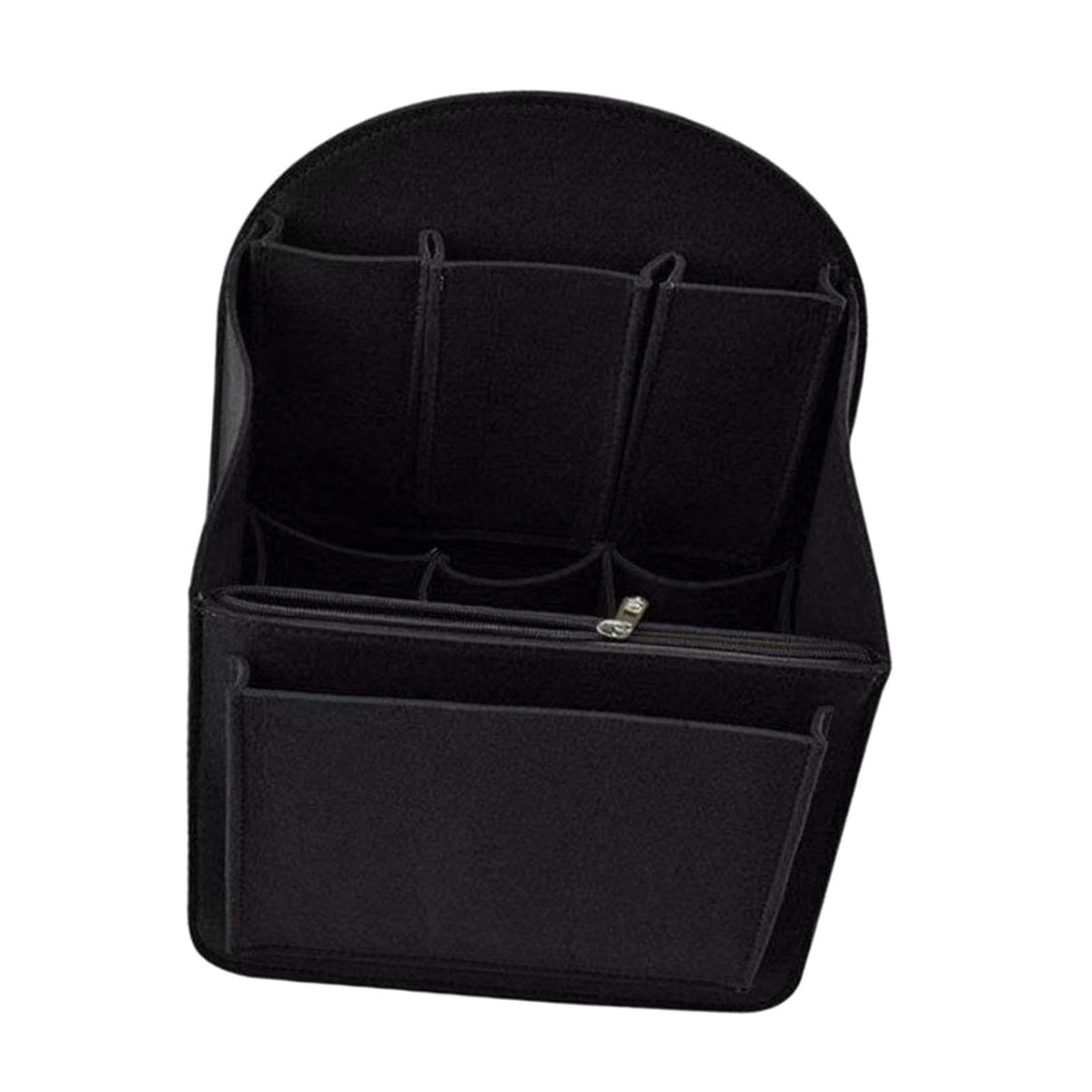 Ujeavette Purse Organizer Insert Felt Bag Organizer For Luggage Handbags Underarm Bags Black