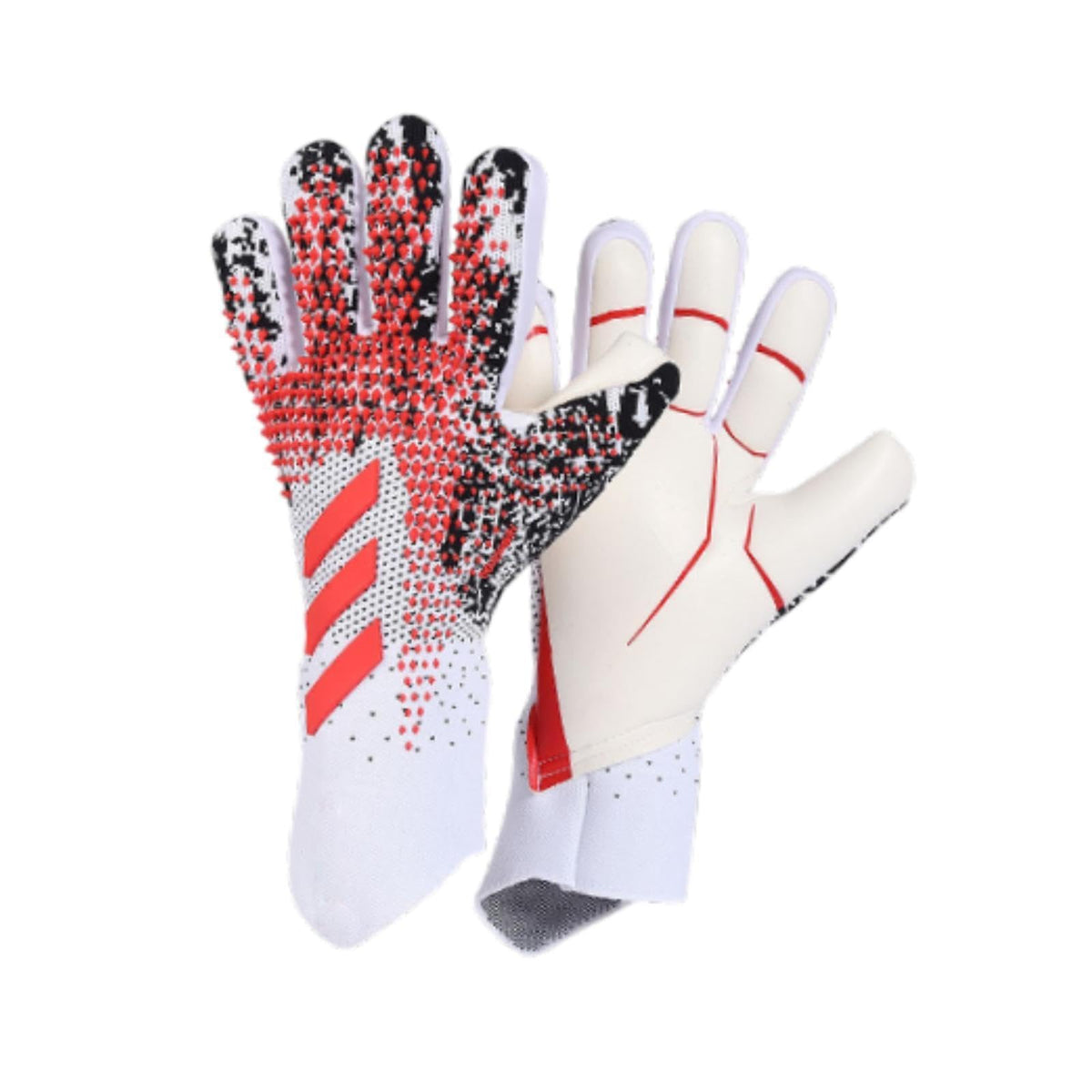 The Style Sutra Soccer Goalie Gloves Anti Slip Hand Protector Professional Goalkeeper Gloves Size 5 Red And White|1 Pair Of Goal