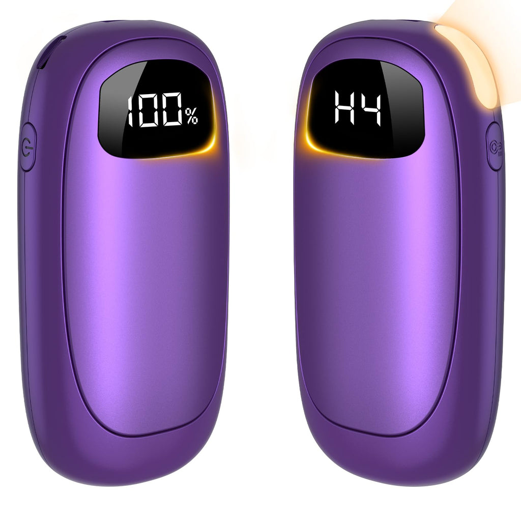 Hand Warmers, Rechargeable Hand Warmers 2 Pack-14000Mah Electric Hand Warmer With Led Display,20 Hours Warmth 4 Levels Heat Up T