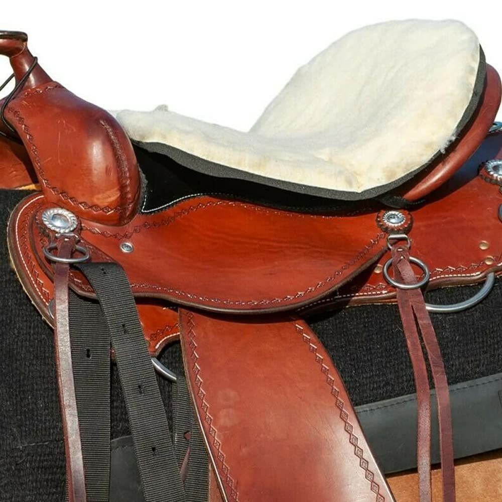 Cashel Western Saddle Large Fleece Tush Cushion, Tan